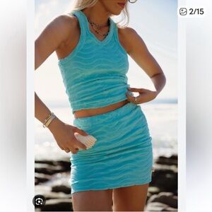 NWT Araminta James Wave Terry Skirt size S